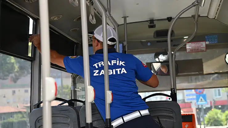 Manisa'da toplu taşımaya sıkı klima ve hijyen denetimi