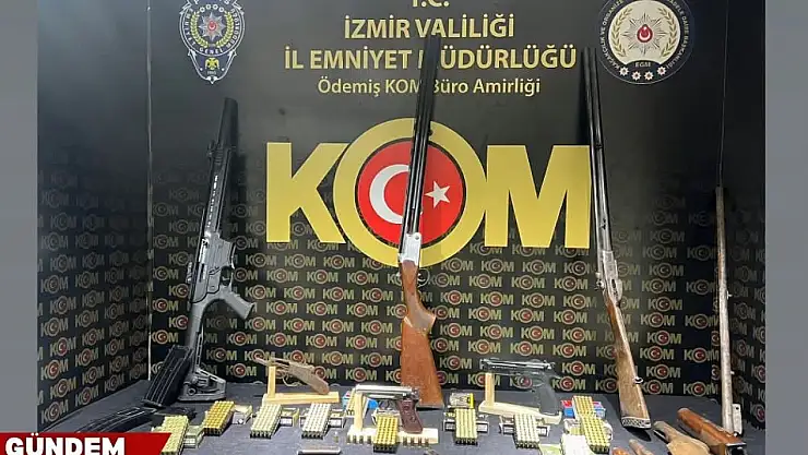 Ödemiş'te silah kaçakçılığına darbe 1 gözaltı