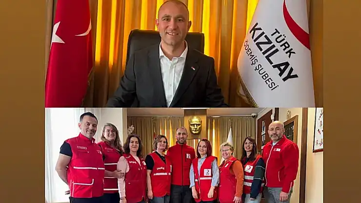 Ödemişli yardımseverlerden Kızılay'a destek