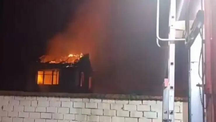 Seyrekli Mahallesi'nde korkutan yangın