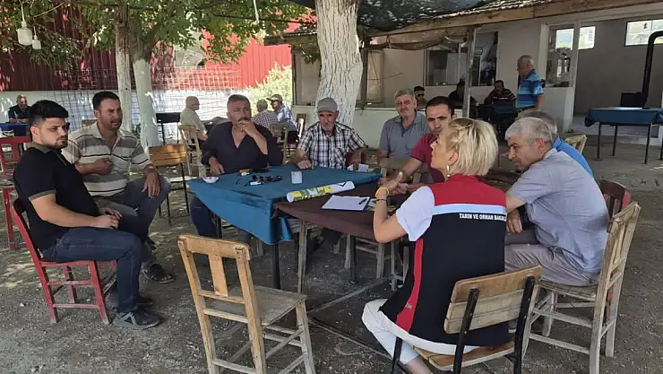 Tire İlçe Tarım ve Orman Müdürlüğü üreticilerle bir araya geldi