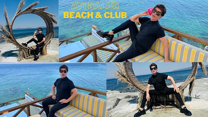 Yılmaz Morgül tatil ve sahne için Ayı Balığı Beach Club'ı tercih etti