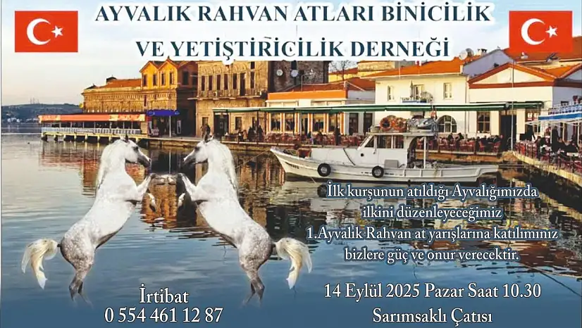 Ayvalık'ta bir ilk: Rahvan at yarışları başlıyor