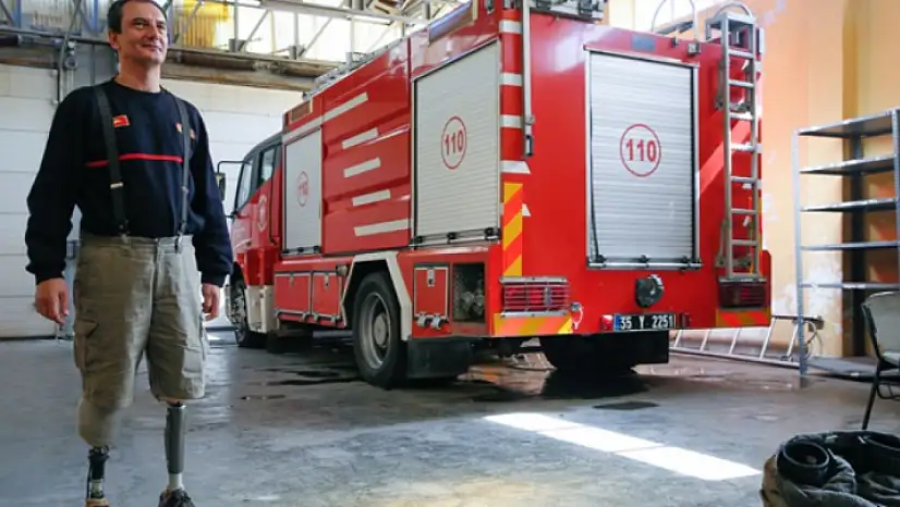 Bacaklarını kaybetti ama mücadeleyi bırakmadı