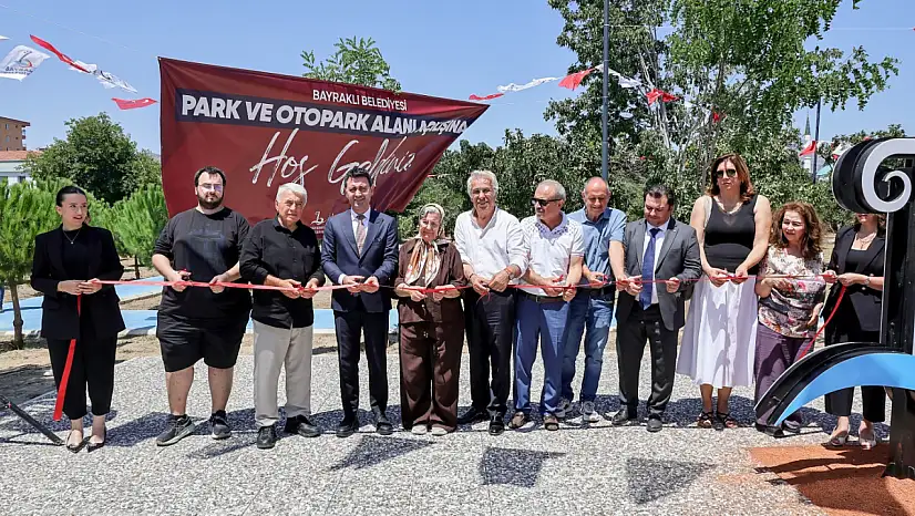 Bayraklı'da hem yeşil alan hem otopark çözümü