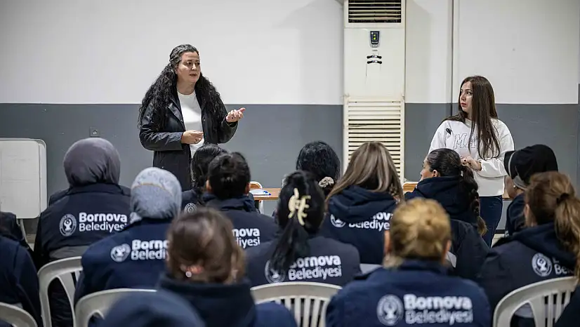 Bornova Belediyesi'nden kadın personeline sağlık parkındalığı çalışması