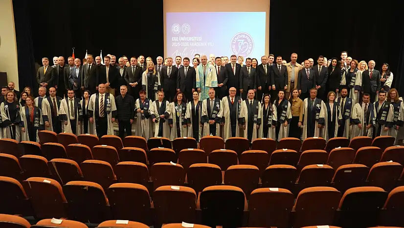 Ege Üniversitesi 2025-2026 Akademik yılı açılış töreni Adalet Bakanı Yılmaz Tunç'un katılımıyla gerçekleşti