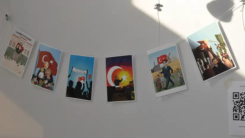 EÜ öğrencilerinden Cumhuriyet ve Atatürk karikatürleri sergisi