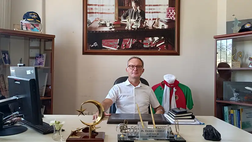 Foça'nın yeni ilçe sağlık müdürü Dr. Yıldıray Çığırgil göreve başladı