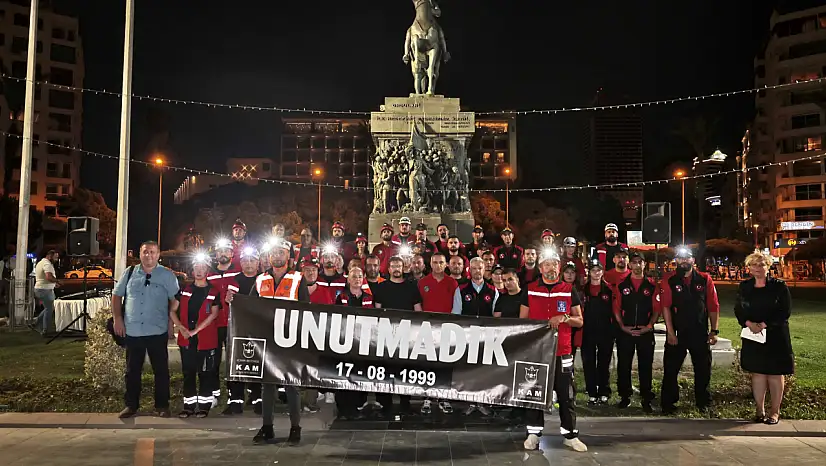 Konak'ta 17 Ağustos'un anısına sessiz yürüyüş