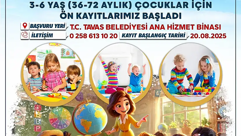 Tavas Belediyesi Çocuk Gelişim Merkezi açılıyor