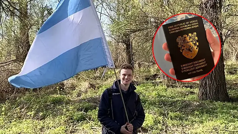 20 yaşındaki genç kendi ülkesini ilan etti