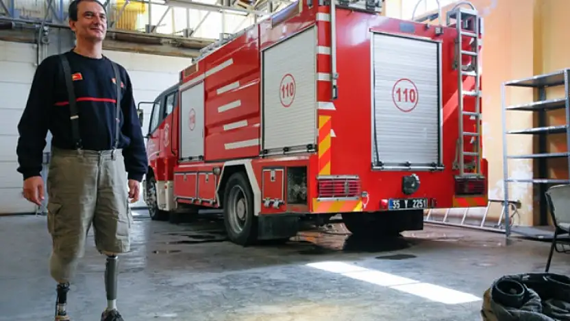 Bacaklarını kaybetti ama mücadeleyi bırakmadı