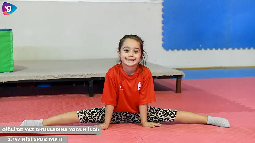 Çiğli'de yaz okullarına yoğun ilgi: 1.747 kişi spor yaptı
