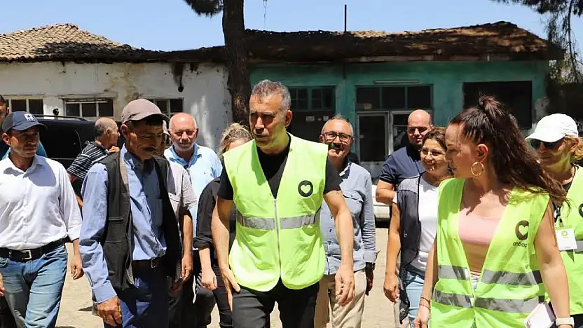 Haluk Levent yangın bölgesinde 'Dayanışma en büyük güç'