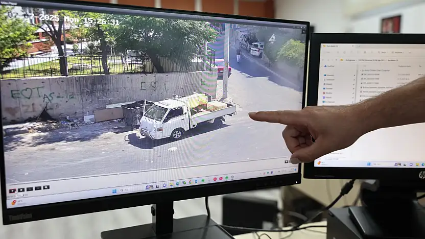 Konak'ta kaçak döküme kameralı takip: 3 milyon TL'yi aşan ceza!