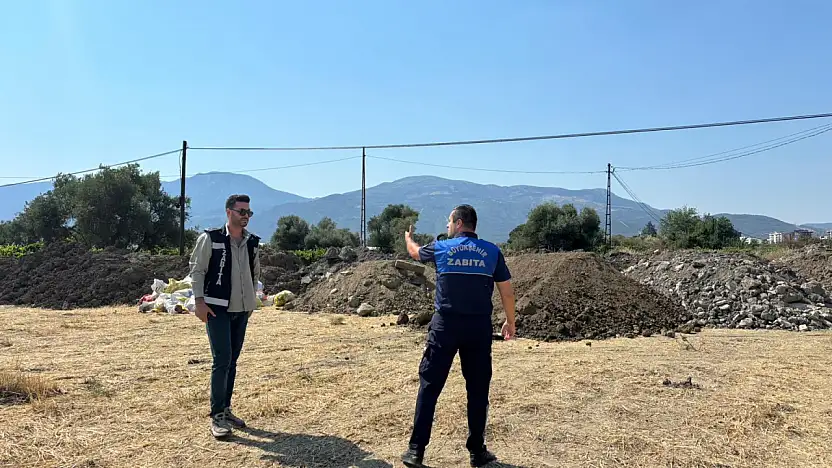 Manisa'da kaçak döküme geçit yok!