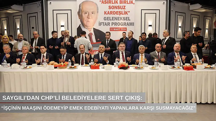 Saygılı'dan CHP'li belediyelere sert çıkış: 'İşçinin maaşını ödemeyip emek edebiyatı yapanlara karşı susmayacağız'