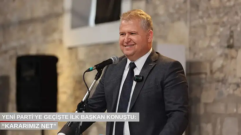 Yeni Parti'ye geçişte ilk başkan konuştu: 'Kararımız net'