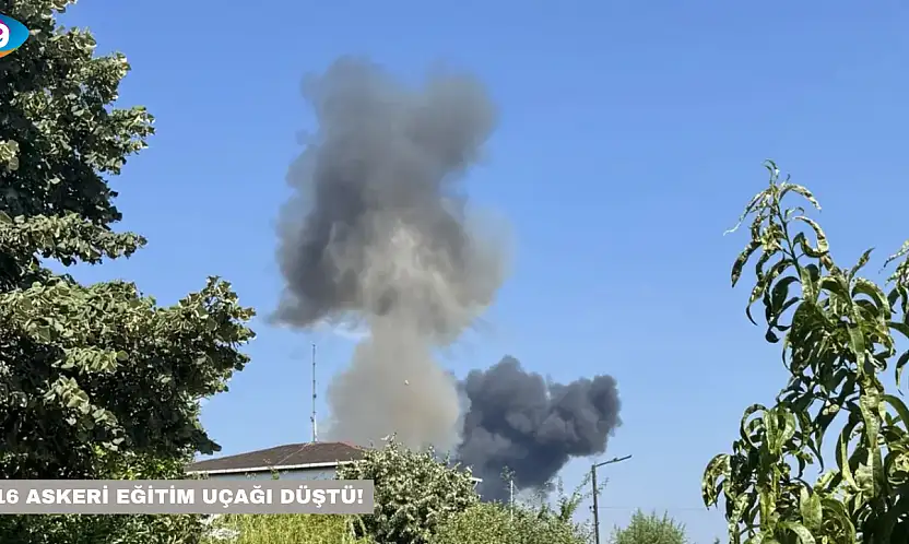 F-16 askeri eğitim uçağı düştü!