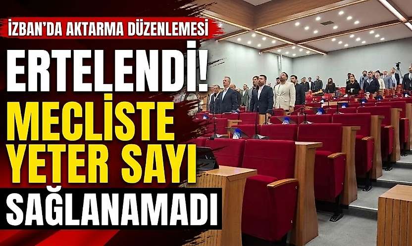 İZBAN'da aktarma düzenlemesi ertelendi: Mecliste yeter sayı sağlanamadı