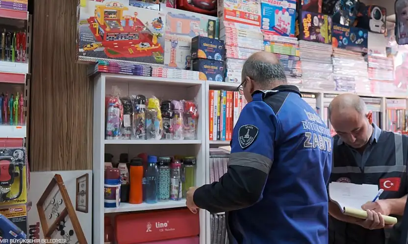 İzmir Büyükşehir Belediyesi'nden kantin ve kırtasiyelere hijyen ve etiket denetimi