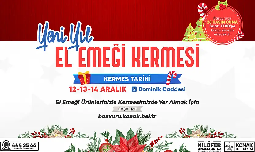 Konak'ta yılbaşı kermesleri için başvurular başladı