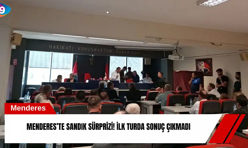 Menderes'te sandık sürprizi! İlk turda sonuç çıkmadı
