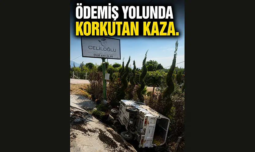 Ödemiş Yolunda Yürekleri Ağza Getiren Kaza!