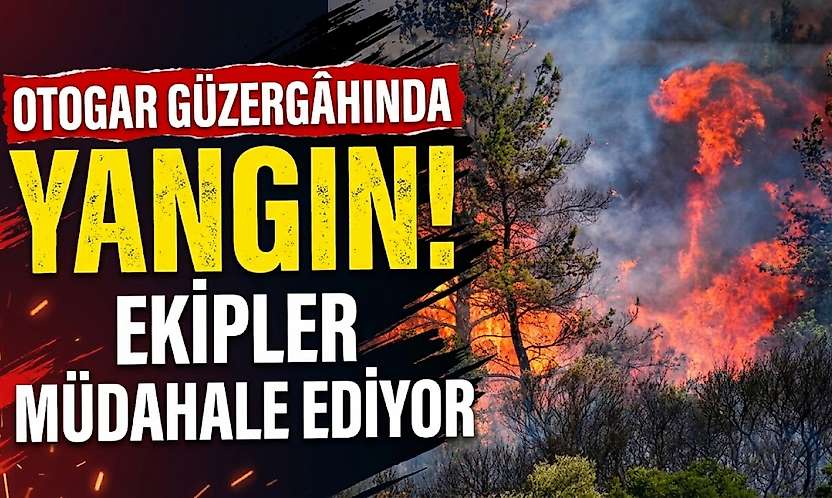 Otogar güzergâhında yangın: Ekipler müdahale etti