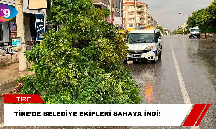 Tire'de Belediye Ekipleri Sahaya İndi!