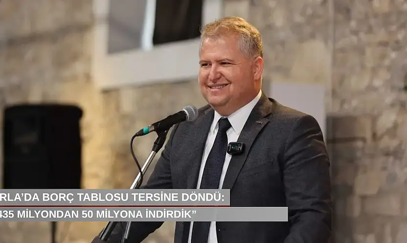 Urla'da borç tablosu tersine döndü: '435 milyondan 50 milyona indirdik'